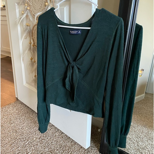 Abercrombie Soft & Cozy Green Long Sleeve,‎ M